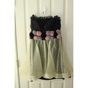 Strapless Formal Mini Dress